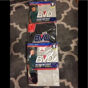 NWT BVD Pocket Tee Shirt  Bundle Size XXL